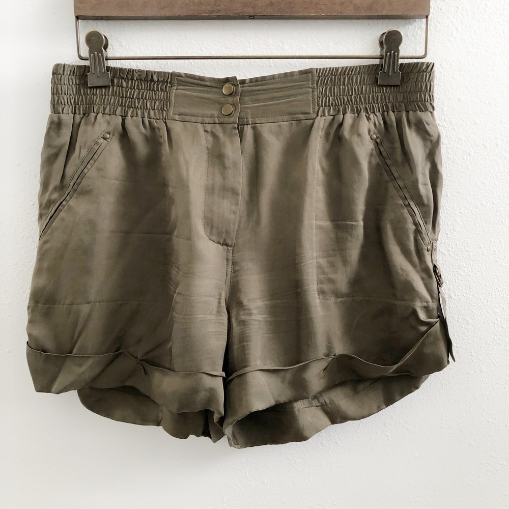 DIANE VON FURSTENBERG Cupro Shorts Size 4